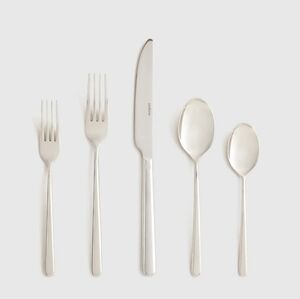 NEW! Quince- Sambonet Gia Minimalist 20 Piece Stainless Steel Flatware Set!(B67)